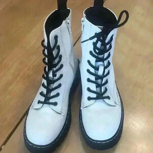 Sincerely Jules Harley leather combat boot.